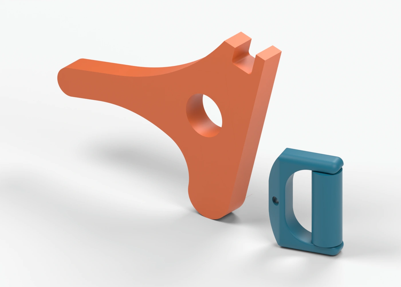3D render of a Mini Barbell Deadlift Jack and a Gym / Fitness Cable Handle